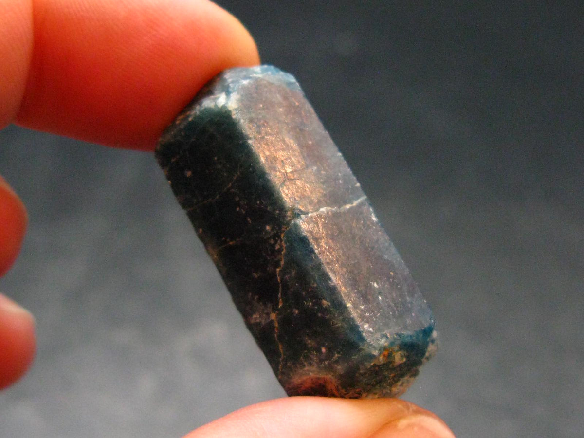 Large Neon Blue Apatite Crystal From Brazil - 1.3" - 12.33 Grams