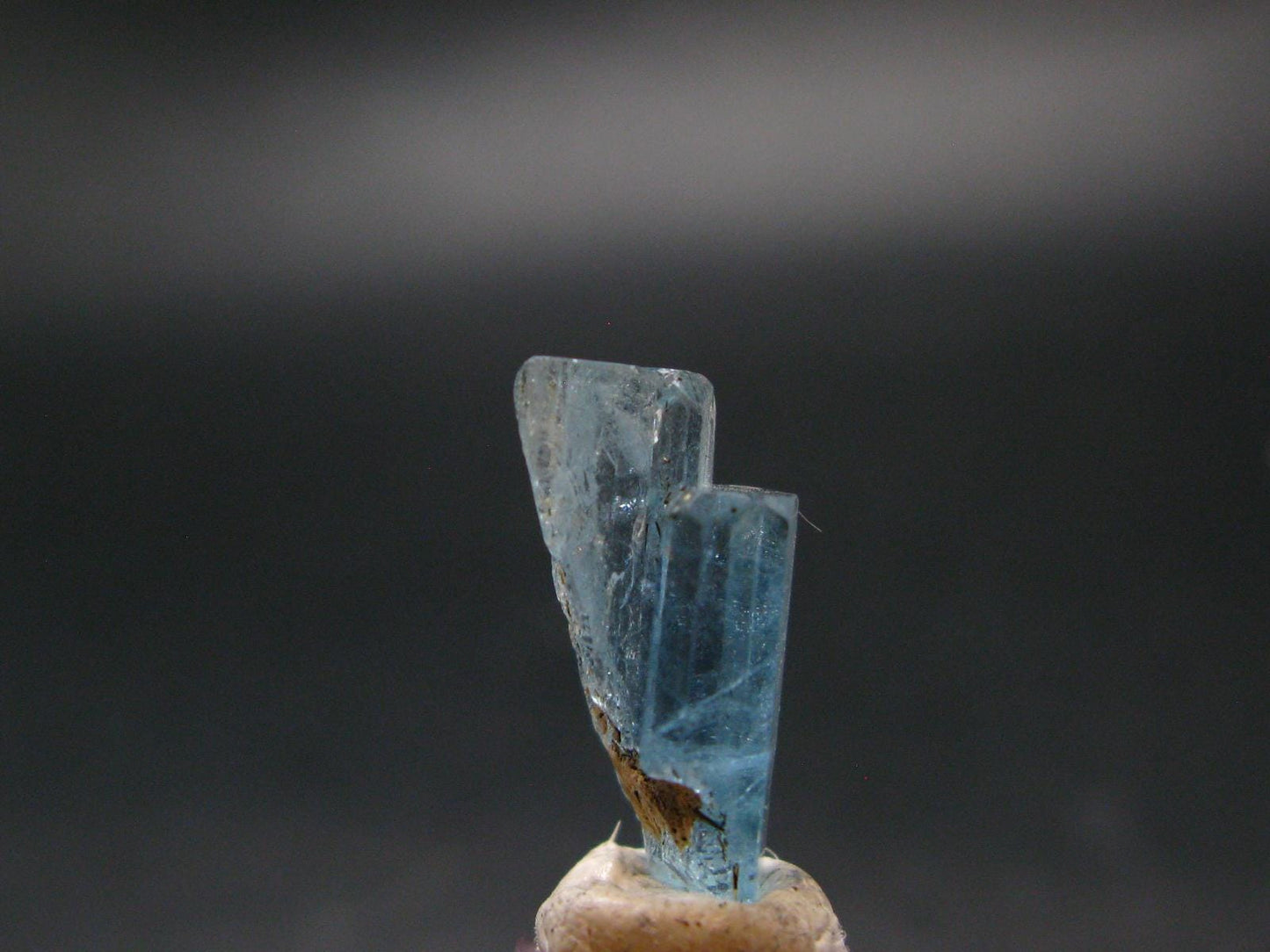 Gem Aquamarine Crystal Blue Beryl From Vietnam - 2.02 Grams - 0.7"