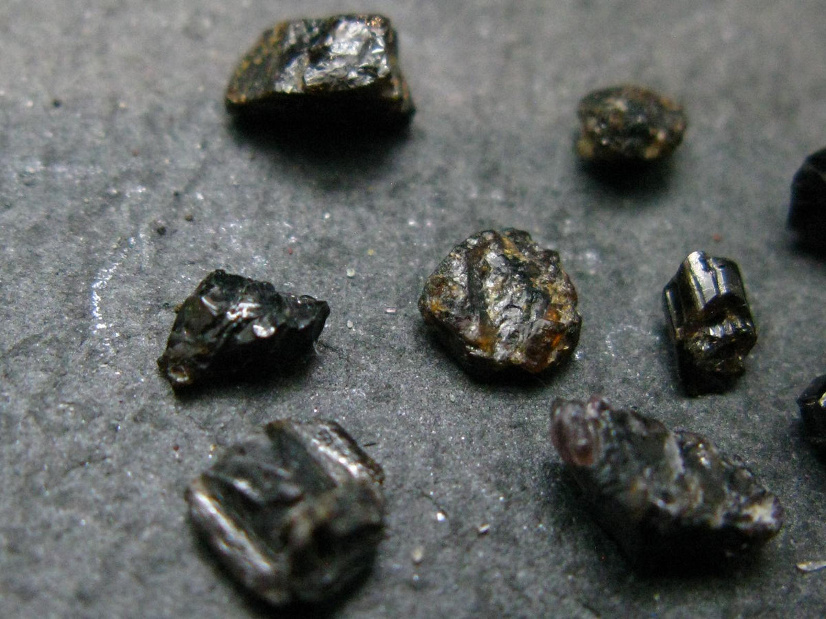 Lot of 10 Rare Painite Crystals From Burma - 4.39 Carats