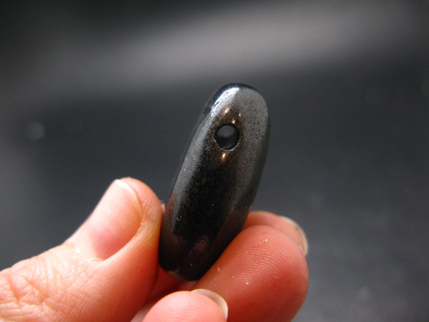 Rare ISUA Stone Metal Free Pendant From Greenland - 1.2" - 16.15 Grams