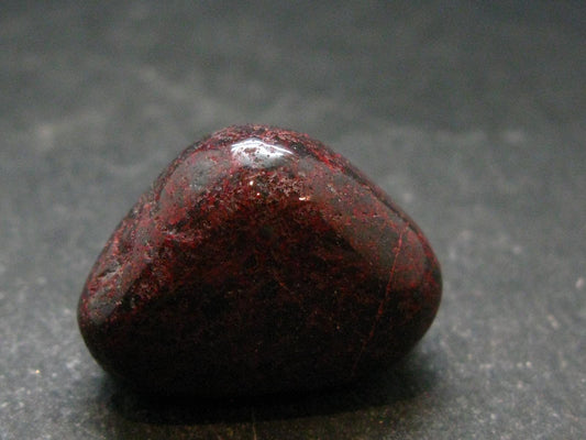 Red Cinnabar Cinabar Tumbled Piece From Spain - 16.84 Grams - 1.1"