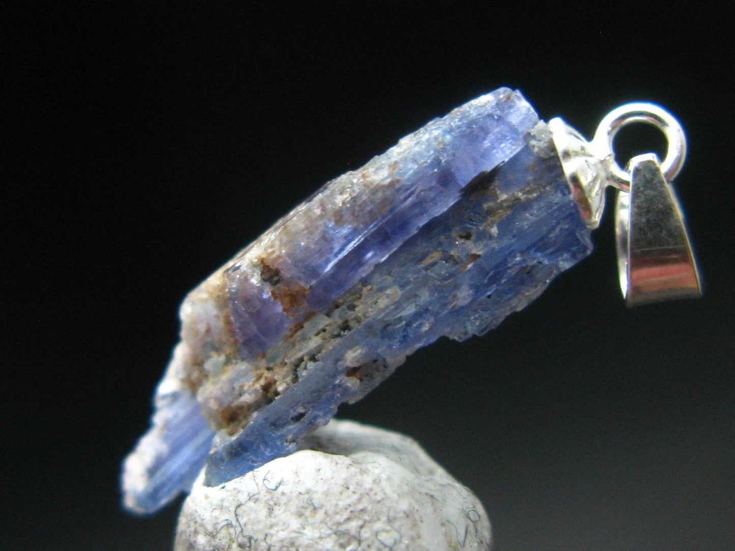 Rare Gem Jeremejevite Silver Pendant From Namibia - 1.1" - 0.92 Grams