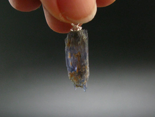 Rare Gem Jeremejevite Silver Pendant From Namibia - 1.0" - 1.54 Grams