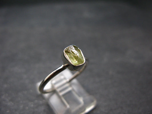 Chrysoberyl Silver Ring From Brazil - 2.07 Grams - Size 8