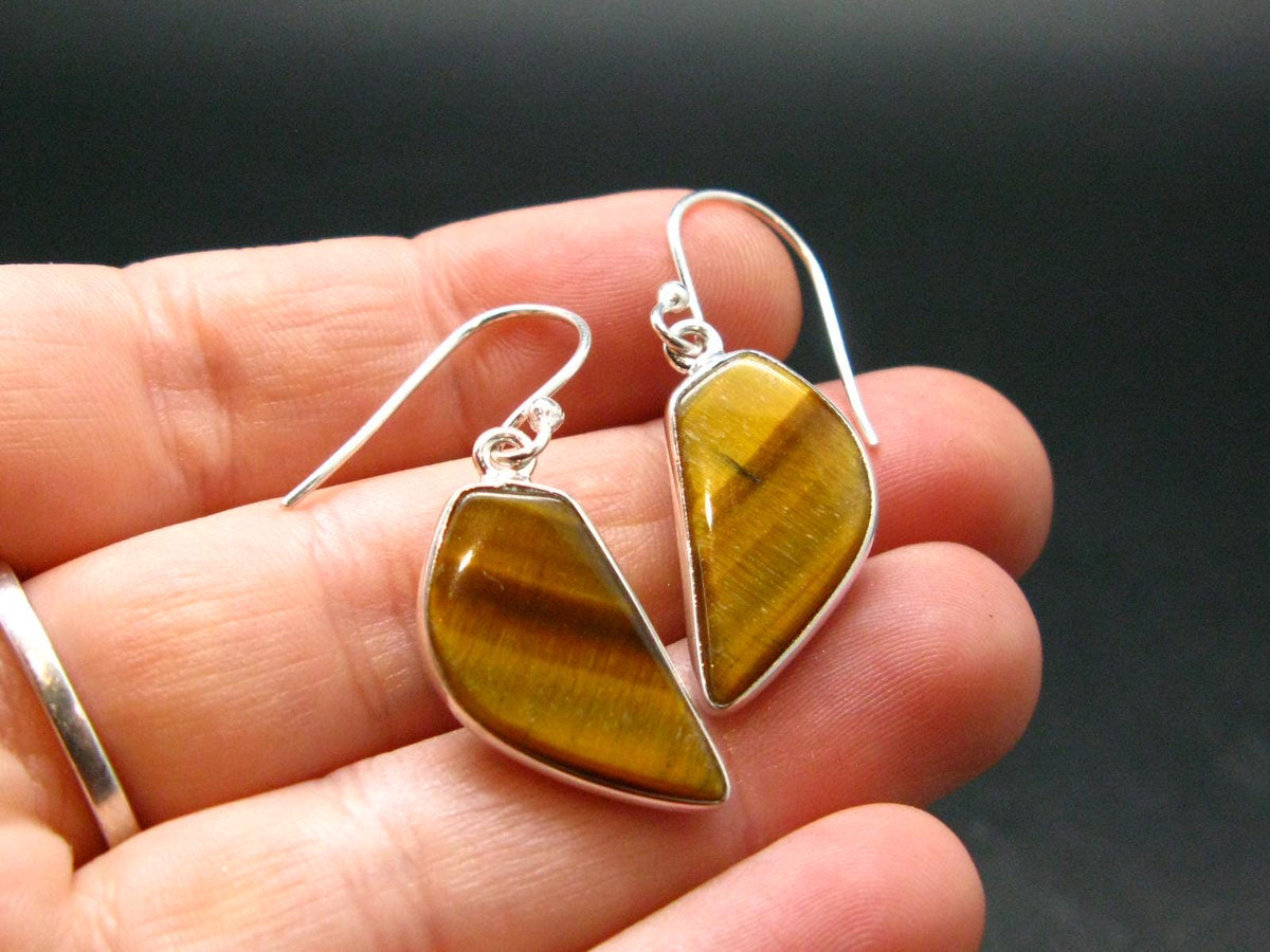 Tiger Eye Earrings - 3.59 Grams