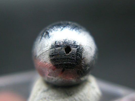 Muonionalusta Meteorite 10mm Round Bead from Sweden