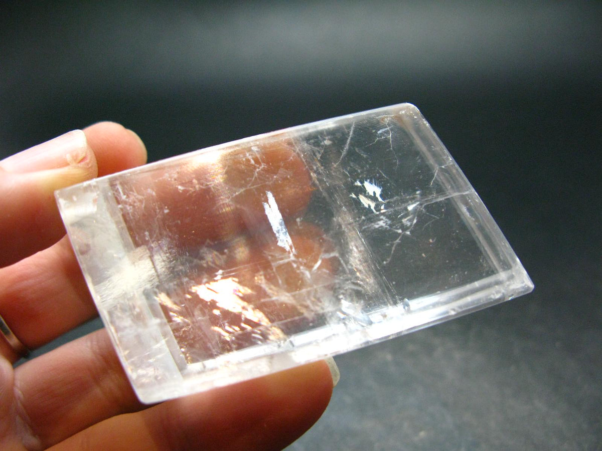 Large Rhomb Calcite Iceland Spar Crystal From Mexico - 2.0" - 90.50 Grams