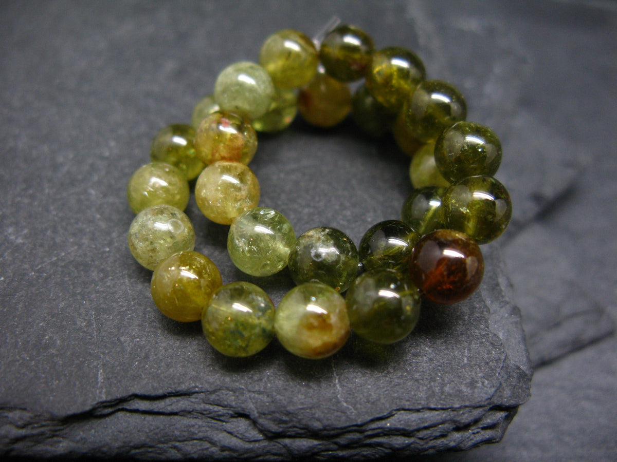 Vesuvianite Idocrase Genuine Bracelet ~ 7 Inches ~ 6mm Round Beads