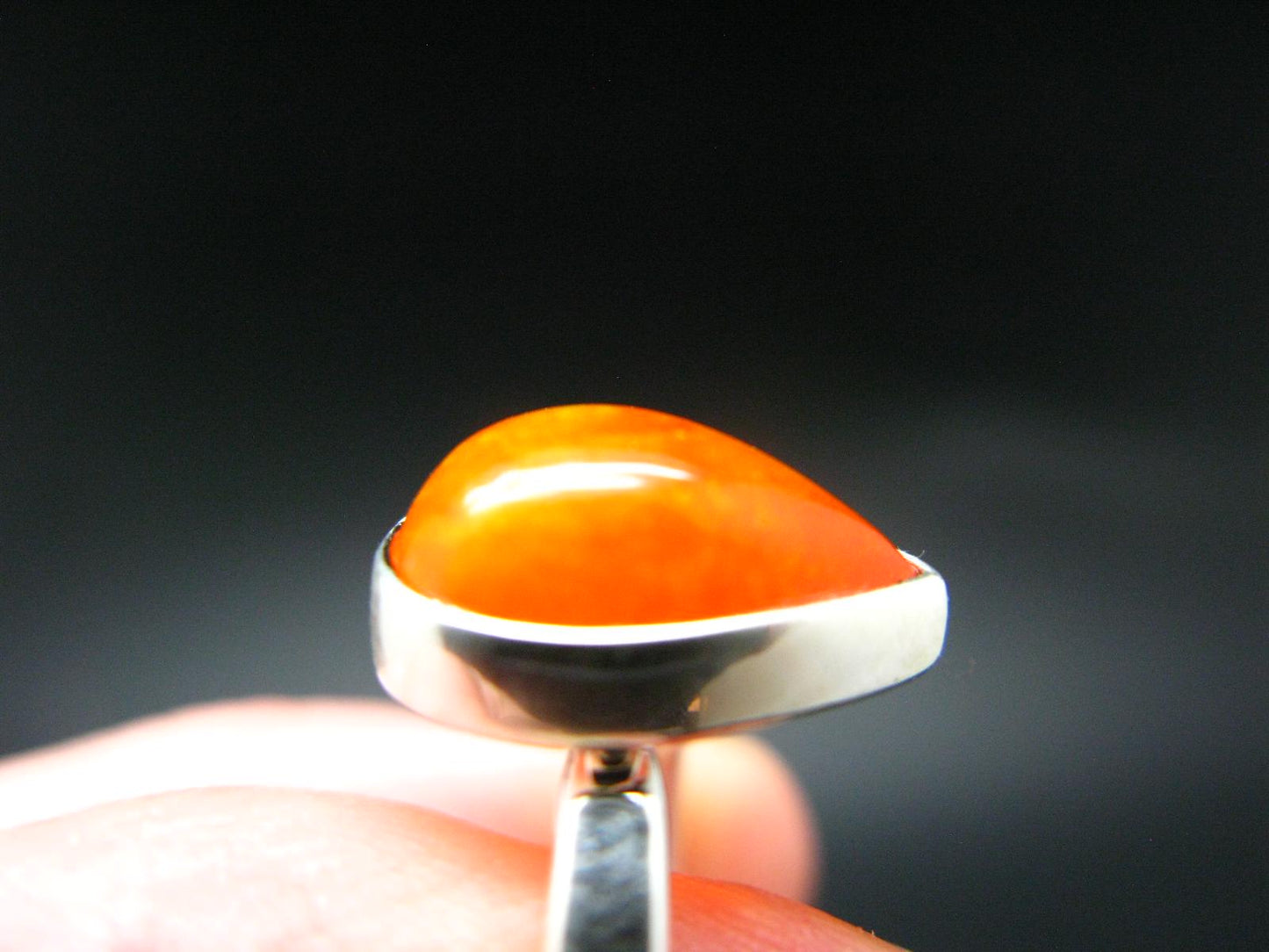 Natural Opal 925 Sterling Silver Ring from Ethiopia - Size 6.75