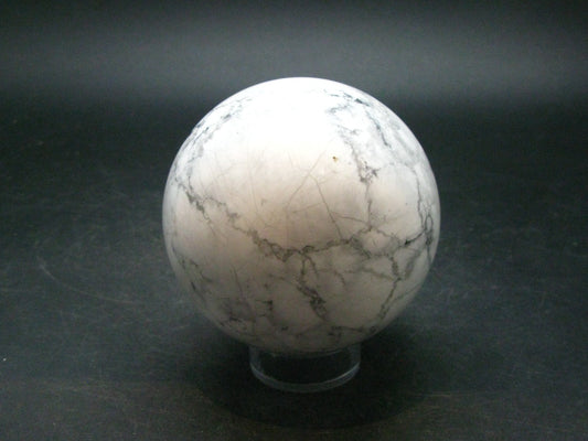 Howlite Sphere White/Grey Veins from South Africa - 2.9”