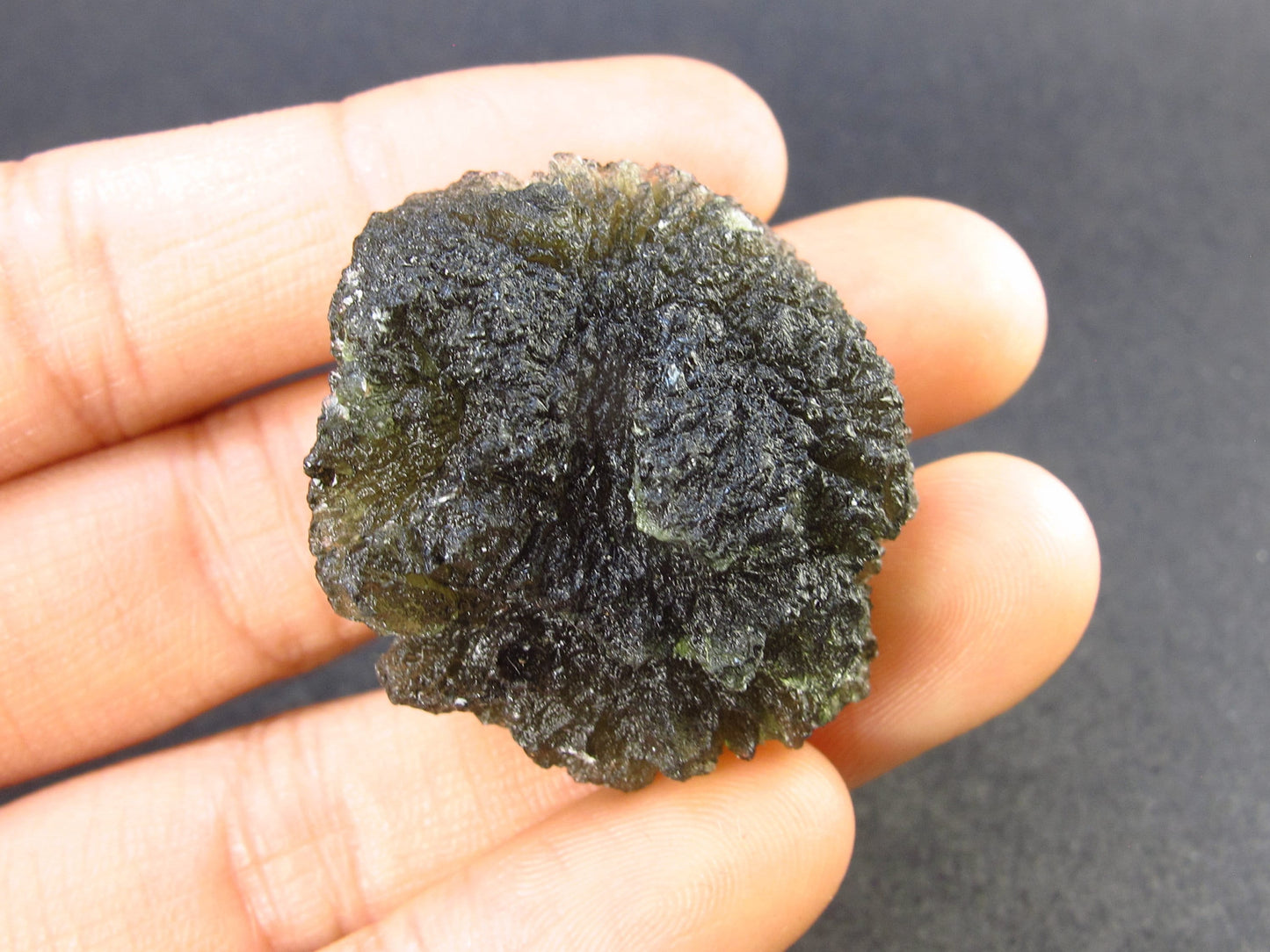 Moldavite Tektite Raw Piece from Czech Republic - 1.2" - 74.8 Carats - 14.9 Grams