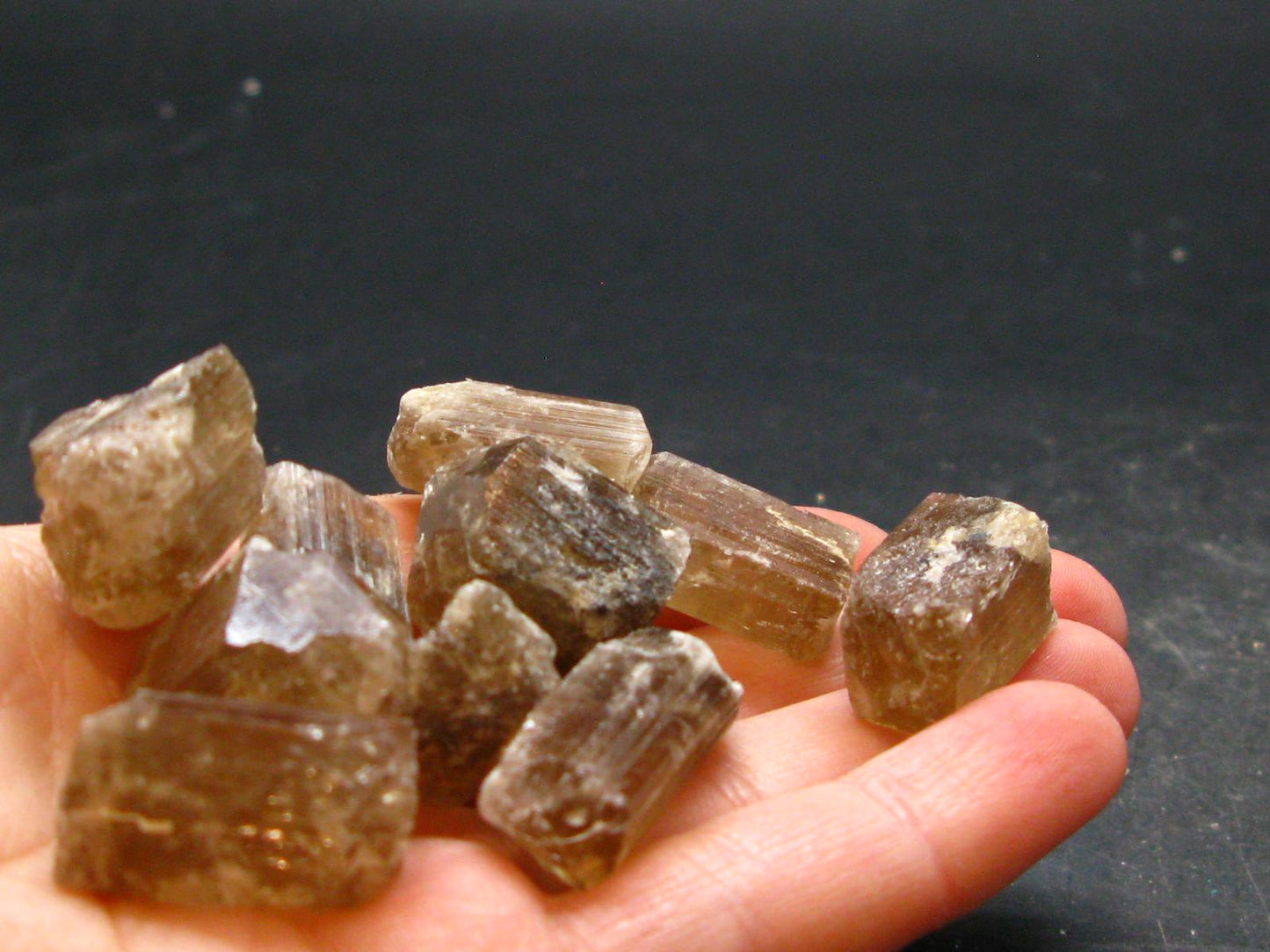 Lot of 10 Perfect Golden Scapolite Tumbled Stones from Tanzania 284.35 Carats