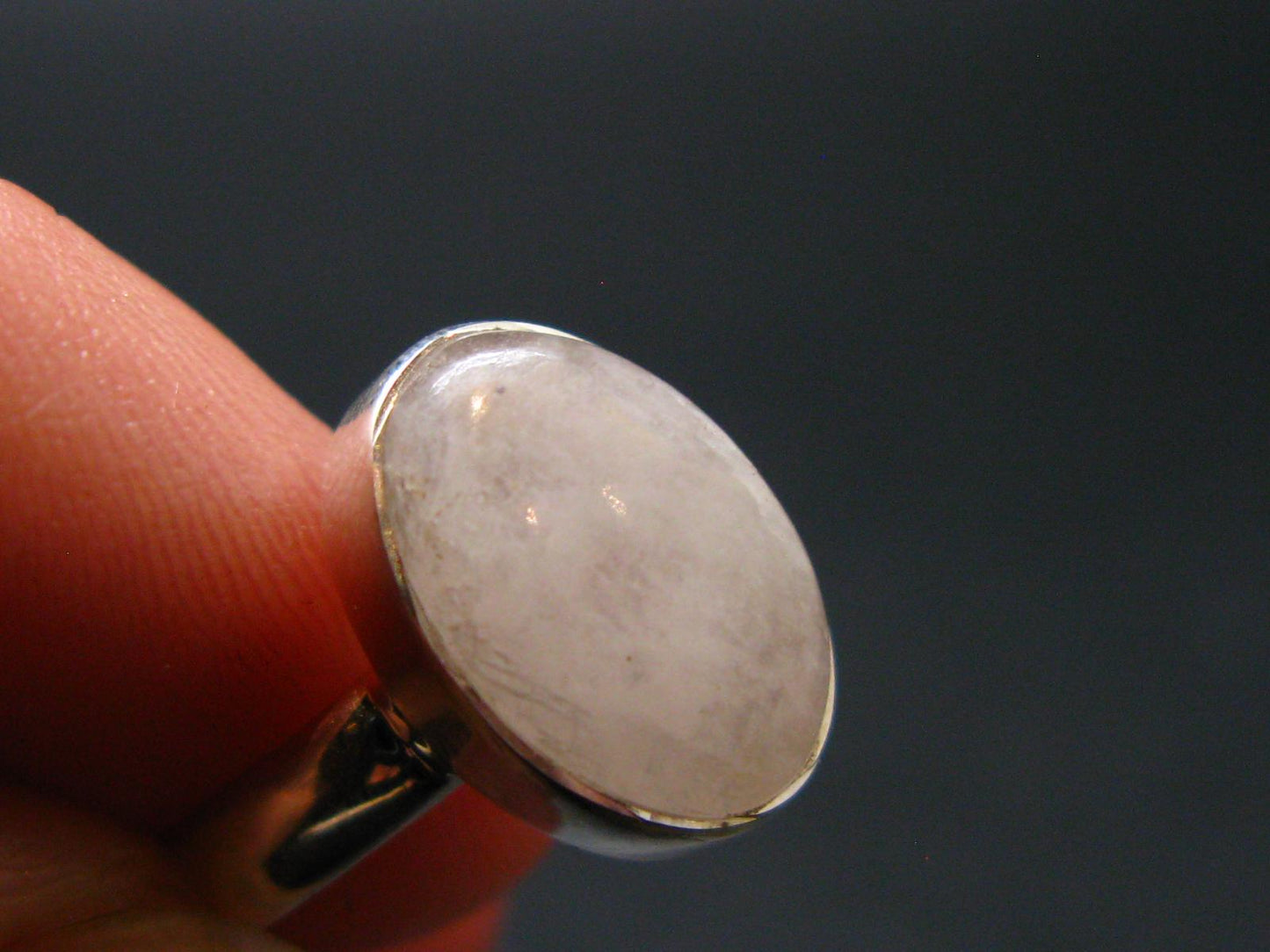 Natrolite Silver Ring From Russia - 2.46 Grams - Size 6