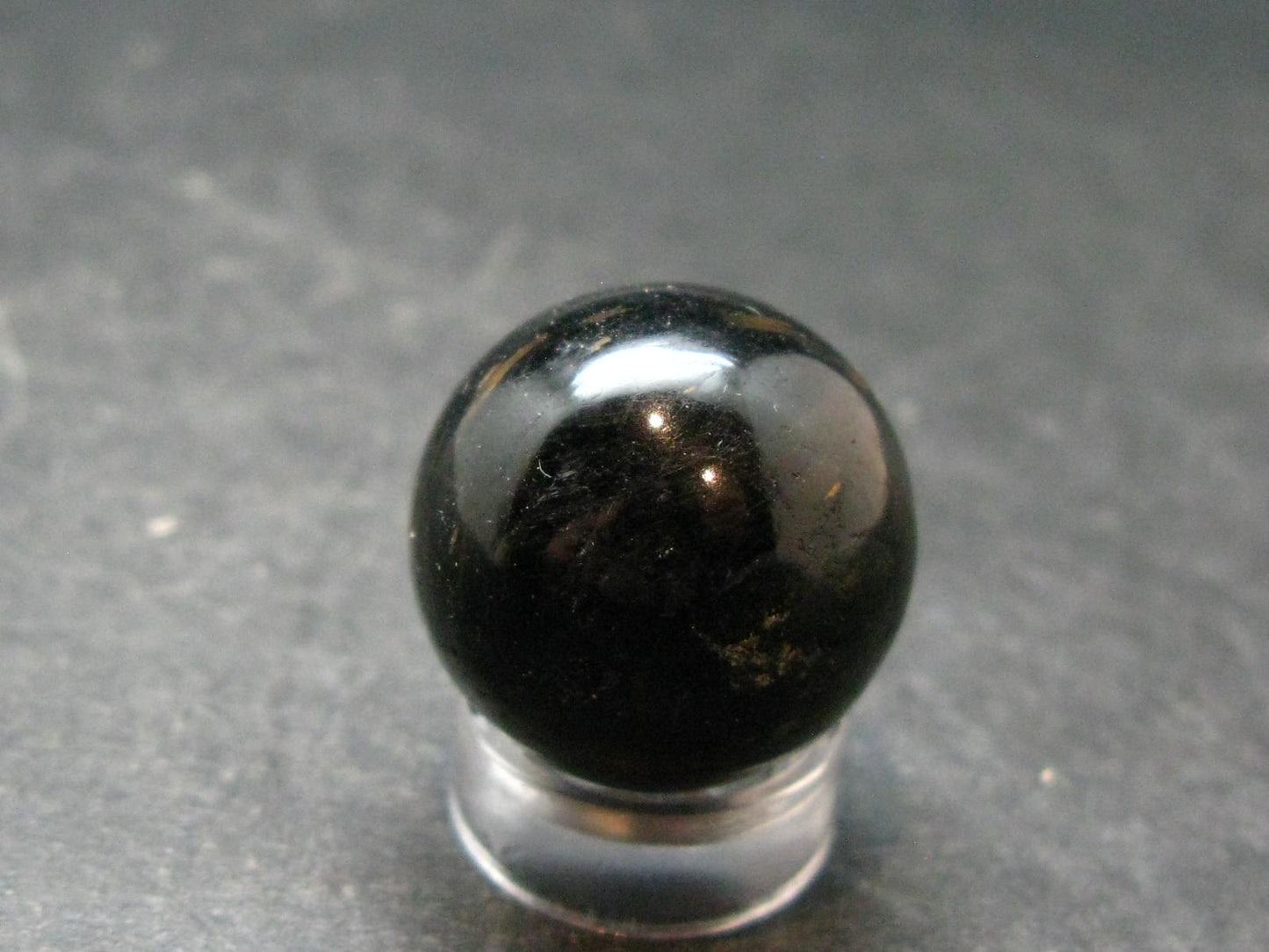 Nuumite Nuummite Sphere Ball From Greenland - 0.8" - 13.28 Grams