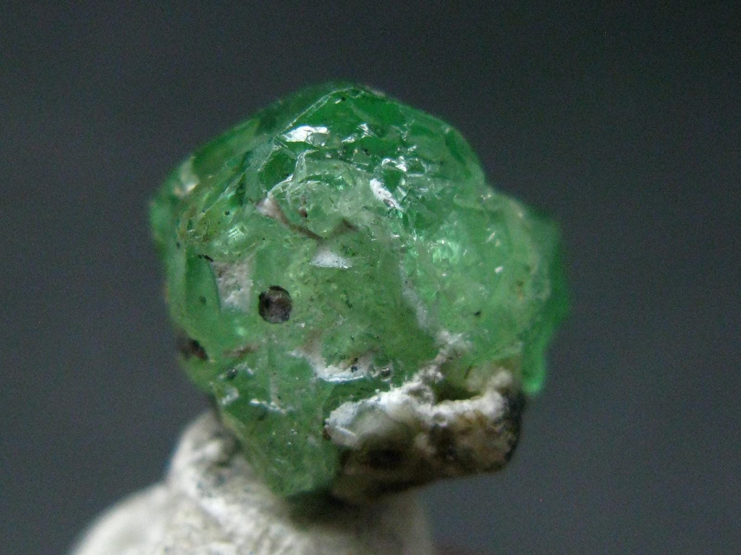 Gem Tsavorite Tsavolite Garnet Crystal From Tanzania - 9.02 Carats - 0.4"