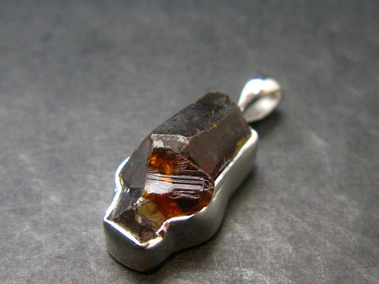 Zincite Zinkite Crystal 925 Silver Pendant From Poland - 0.9" - 3.60 Grams