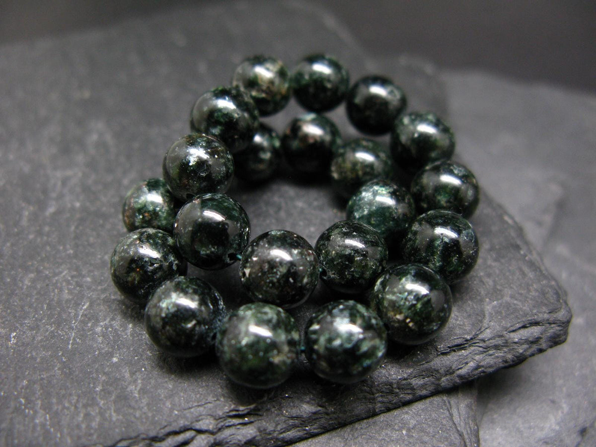 Seraphinite Clinochlore Genuine Bracelet ~ 7 Inches ~ 8mm Round Beads
