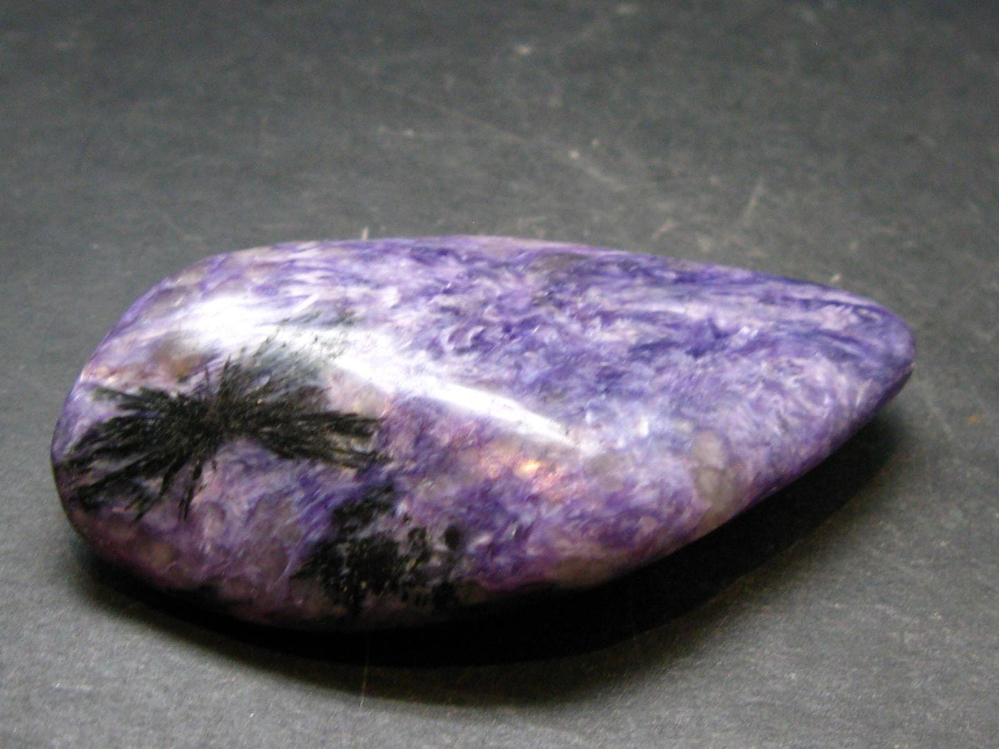 Large Nice Charoite Tumbled Stone from Russia - 63.94 Grams - 2.8"