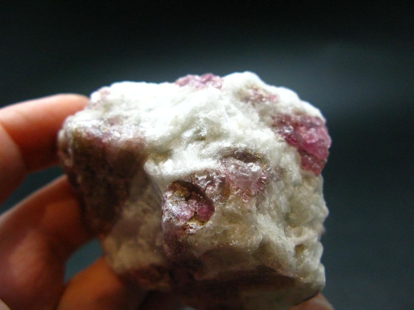 Pink Tourmaline In Quartz Cluster From Brazil - 2.4"