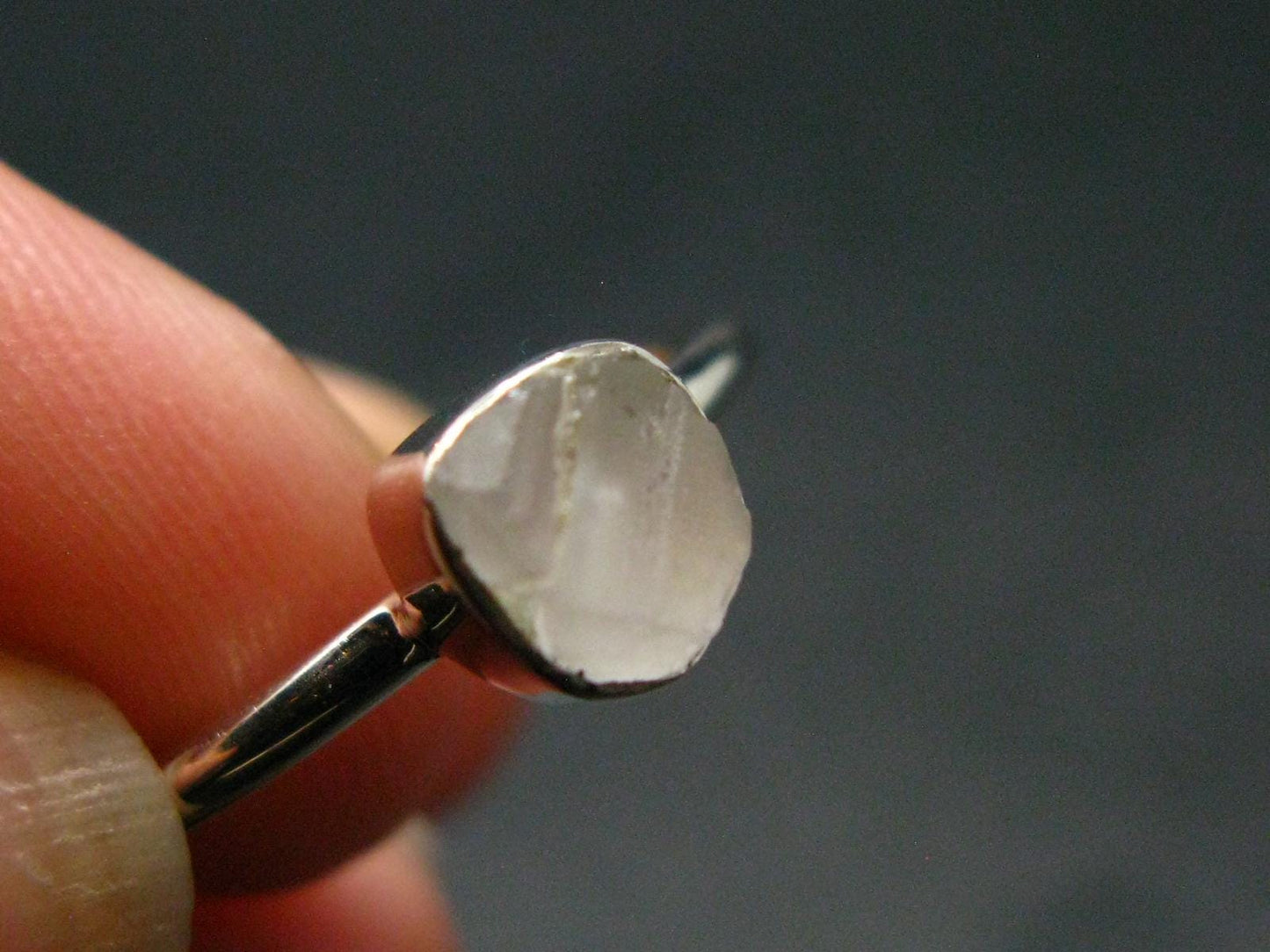Phenakite Phenacite Crystal Silver Ring From Brazil - Size 7 - 1.84 Grams