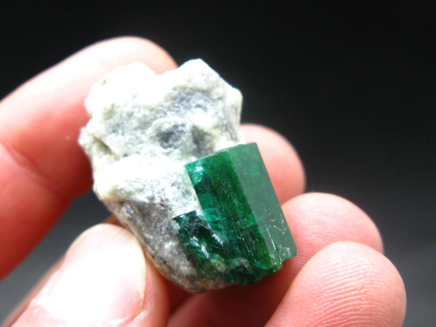Emerald Beryl Crystal On Matrix From Swat Pakistan - 1.4"- 19.15 Grams