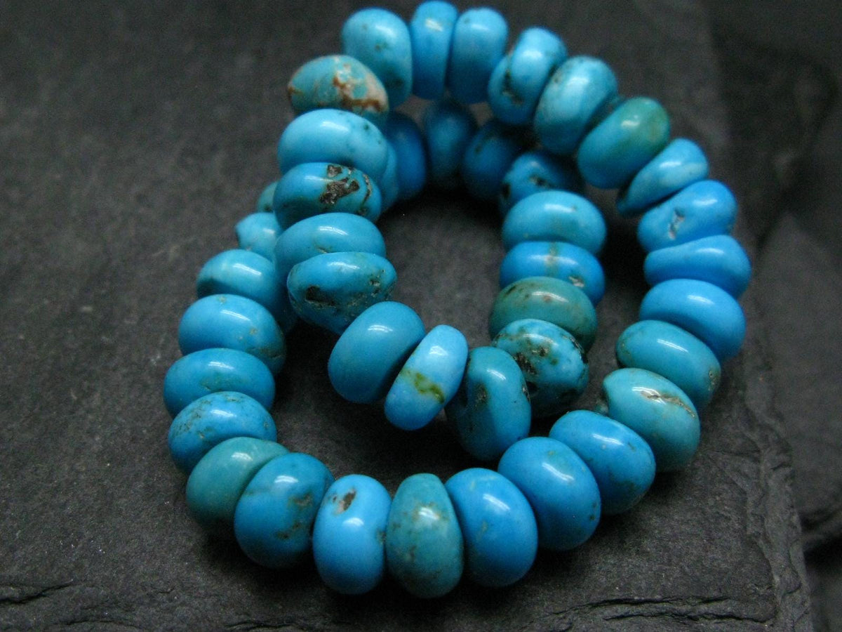 Turquoise Genuine Untreated Bracelet ~ 7 Inches ~ 8mm Rondelle Beads