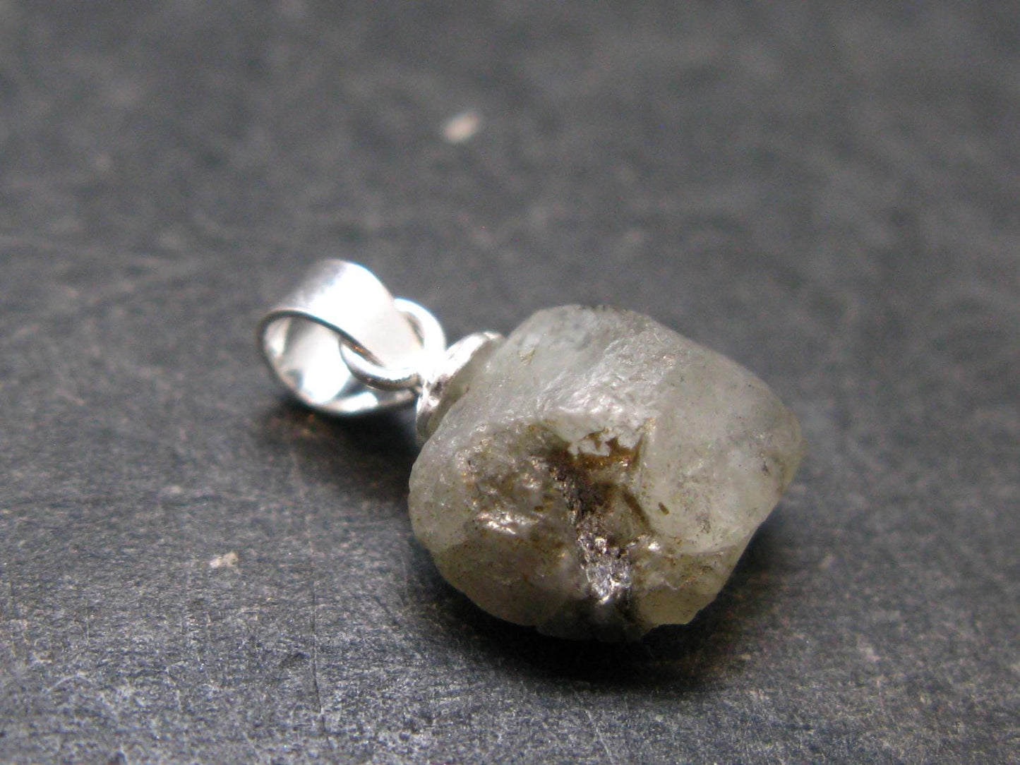 Phenakite Phenacite Silver Pendant from Brazil - 0.6 Inches - 0.96 Grams