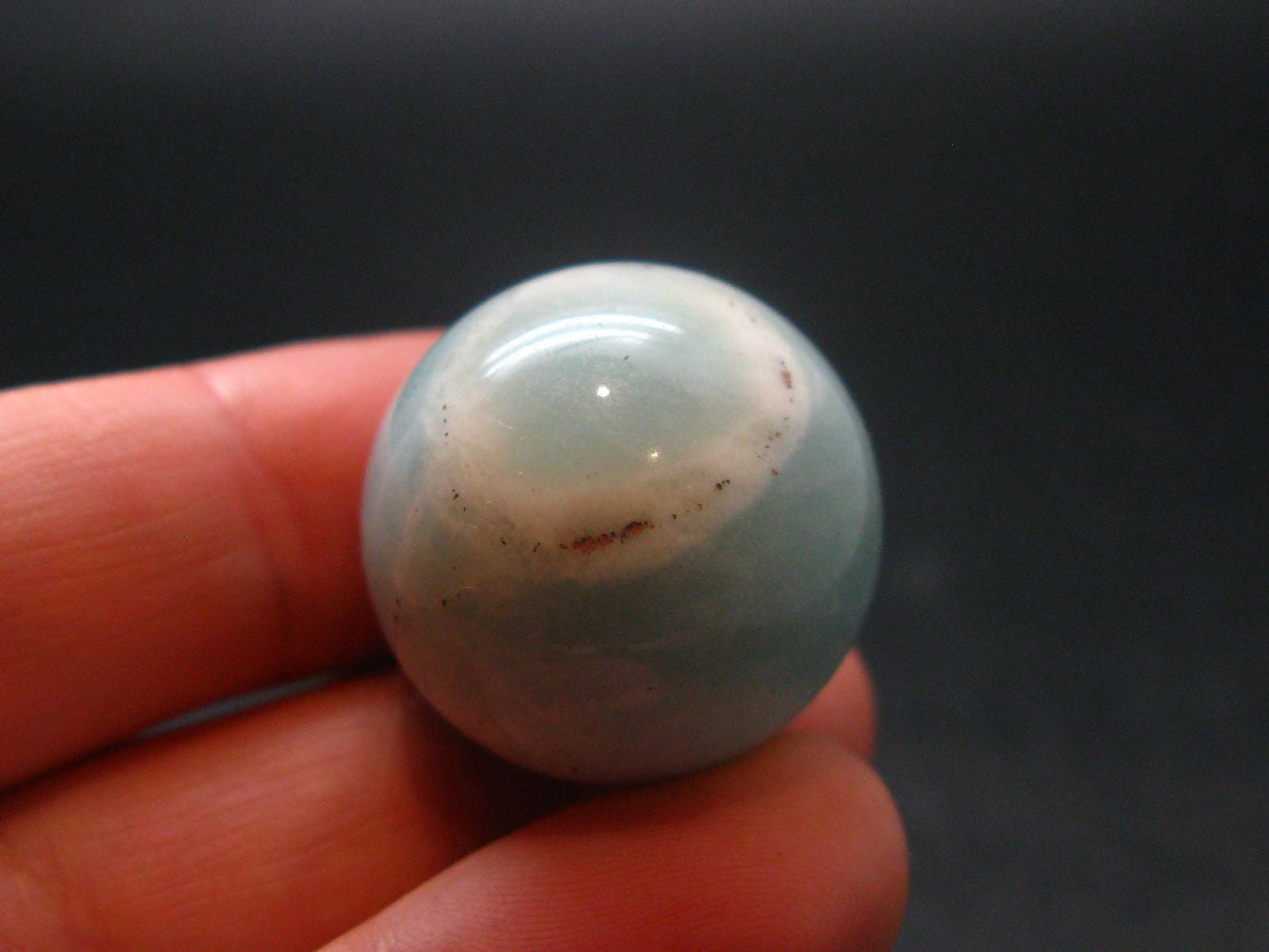 Rare Azumar Amazonite Sphere From United States - 0.8" - 15.92 Grams