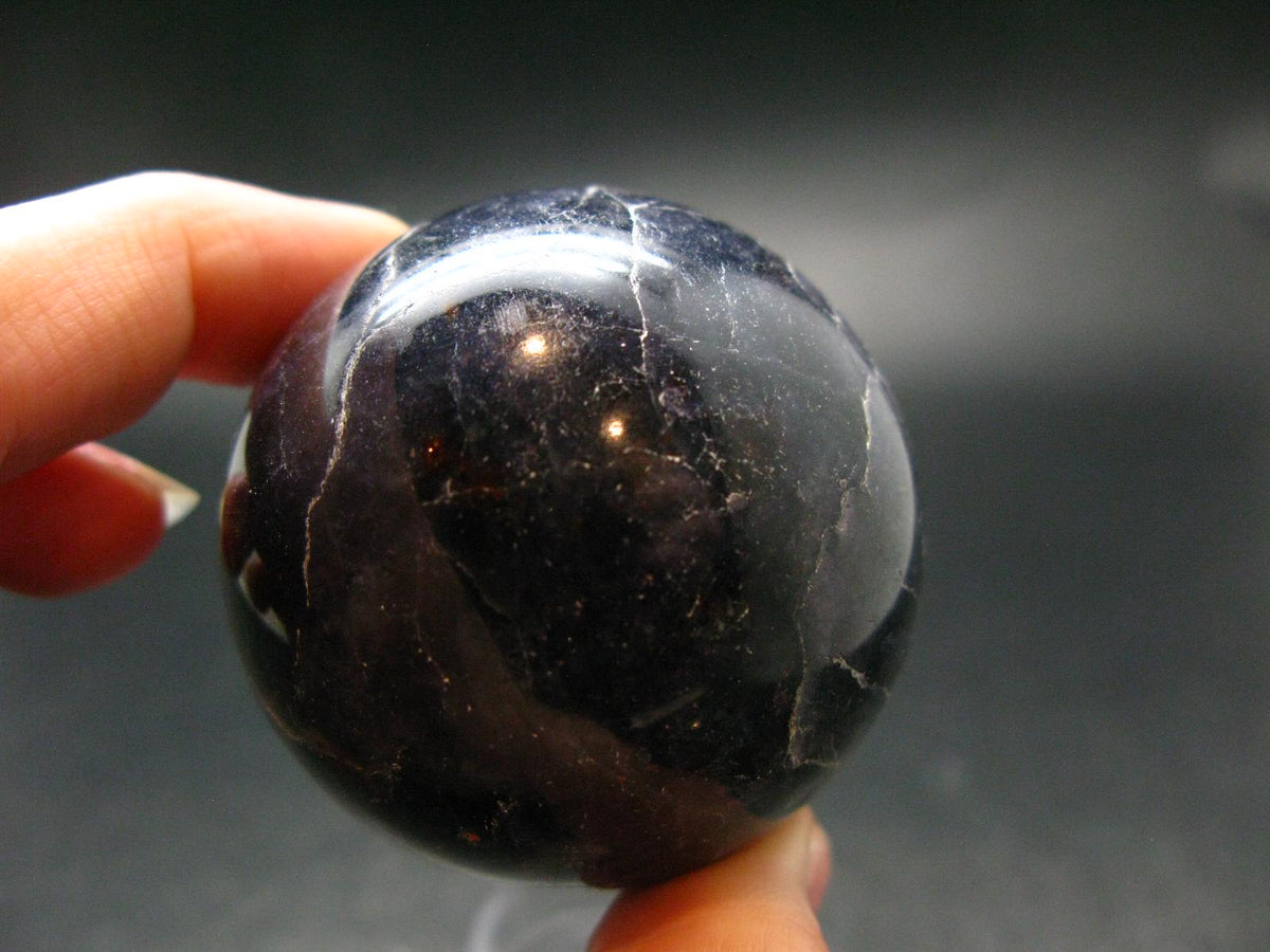 Rare Iolite Cordierite Sphere from Tanzania - 160 Grams - 1.9"