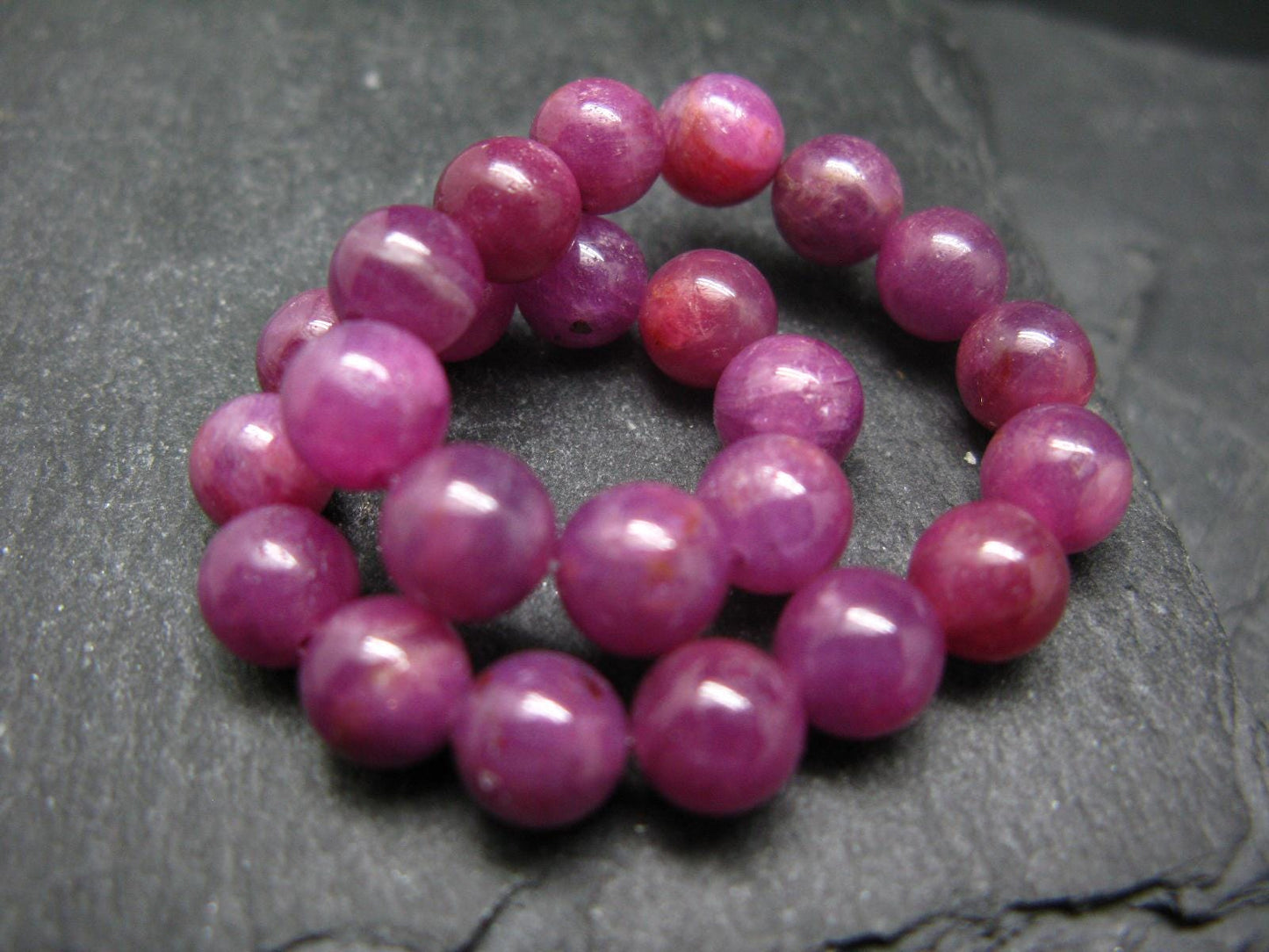 AAA Grade Ruby Genuine Bracelet ~ 7 Inches ~ 8mm Round Beads