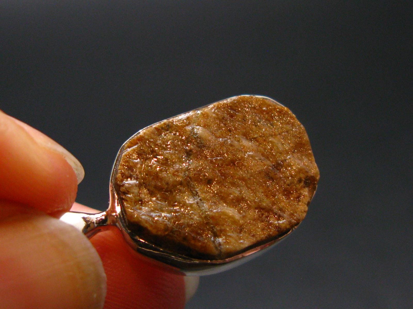 Rare Herderite Crystal Silver Pendant from Brazil - 1.0" - 3.05 Grams