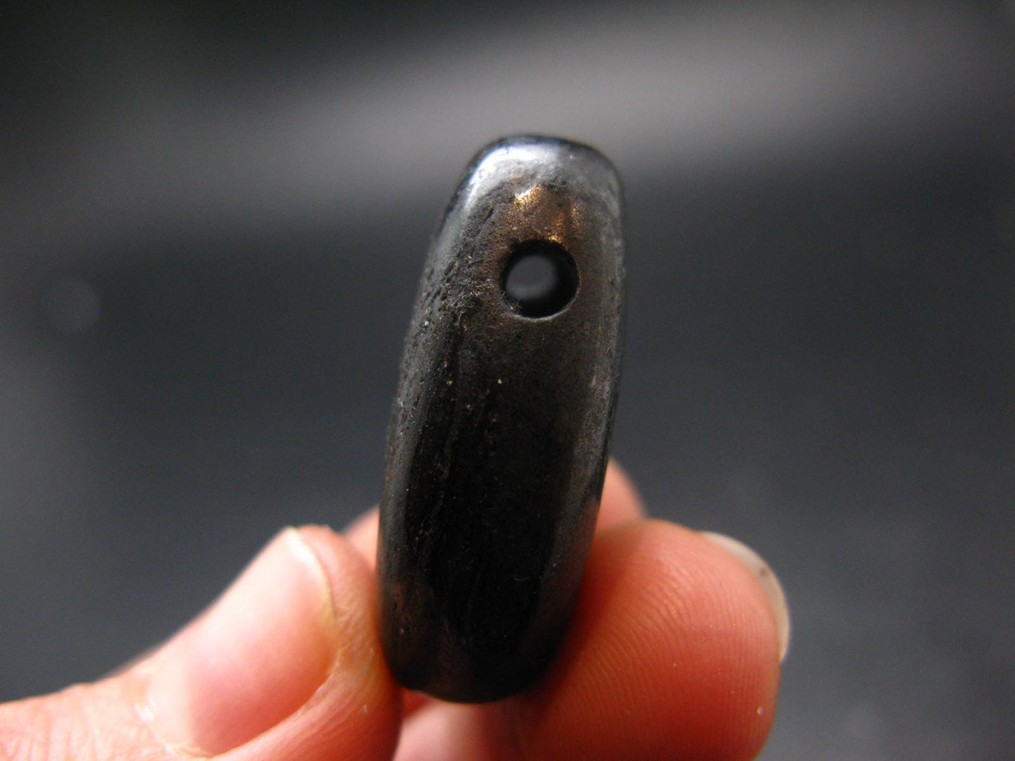 Rare ISUA Stone Metal Free Pendant From Greenland - 1.1" - 14.46 Grams