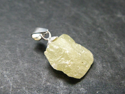 Wulfenite Crystal Silver Pendant From Arizona, USA - 0.8" - 2.31 Grams