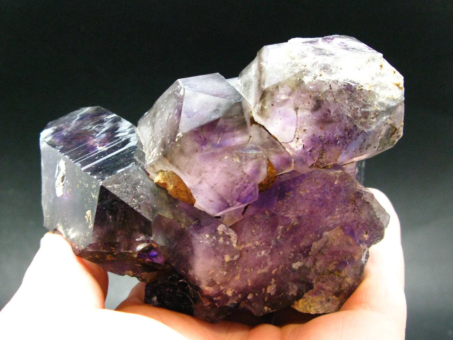 Stunning Brandenberg Brandberg Amethyst Quartz Cluster From Namibia - 4.7"