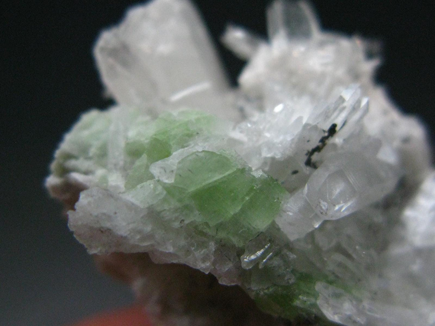 Rare Gem Augelite and Quartz Cluster from Peru - 1.1"