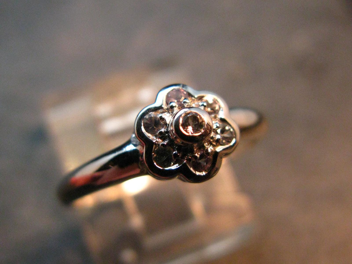Genuine Alexandrite Gem Silver Ring From Russia - Size 6.25 - 1.57 Grams