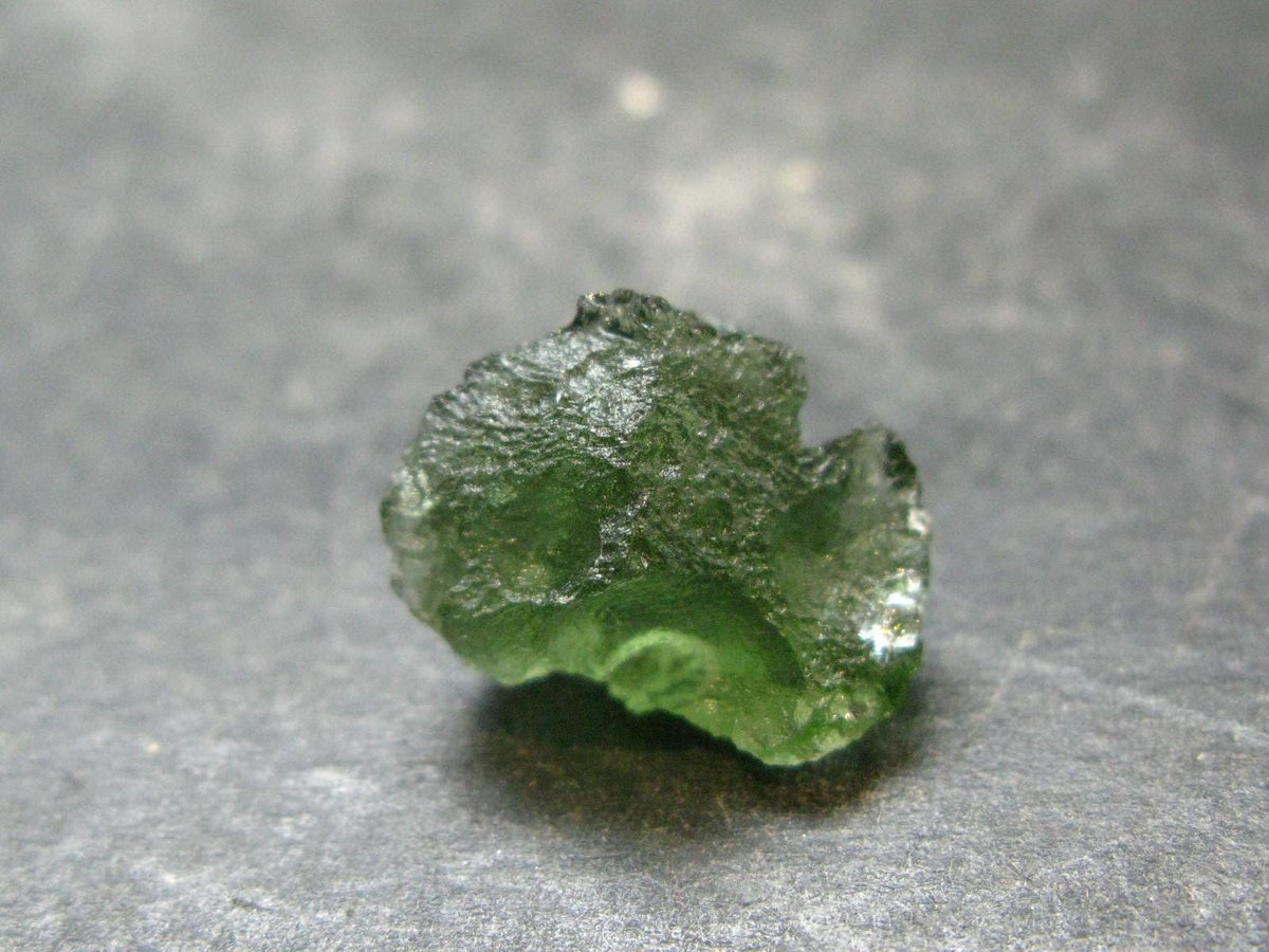 Moldavite Tektite Raw Piece from Czech Republic - 0.6" - 8.25 Carats - 1.65 Grams