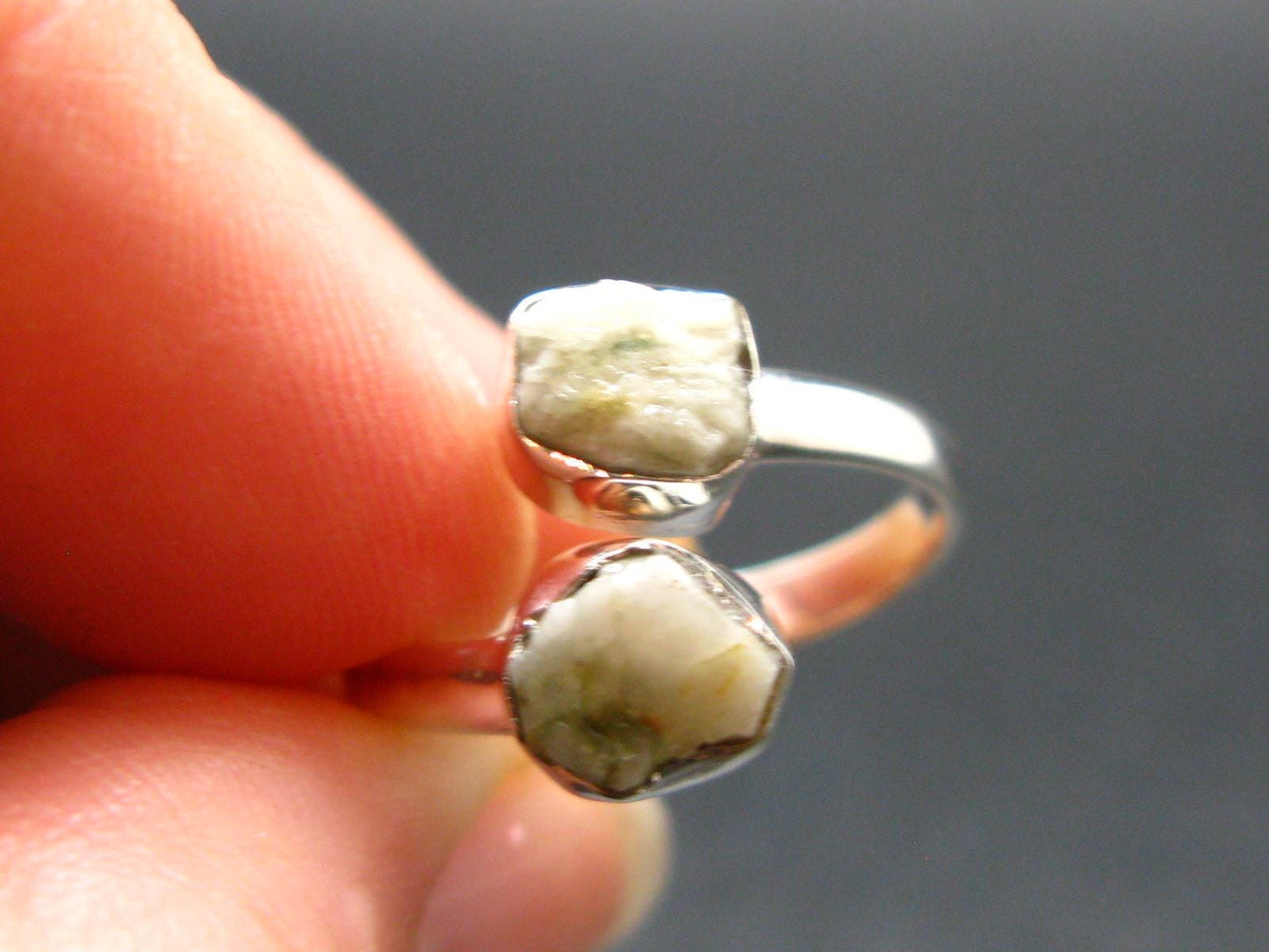 Phenakite Phenacite Crystal Silver Ring From Brazil - Size 7 - 2.19 Grams