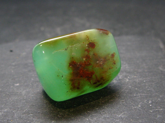 Rich Green Chrysoprase Tumbled Stone From Australia - 1.3"