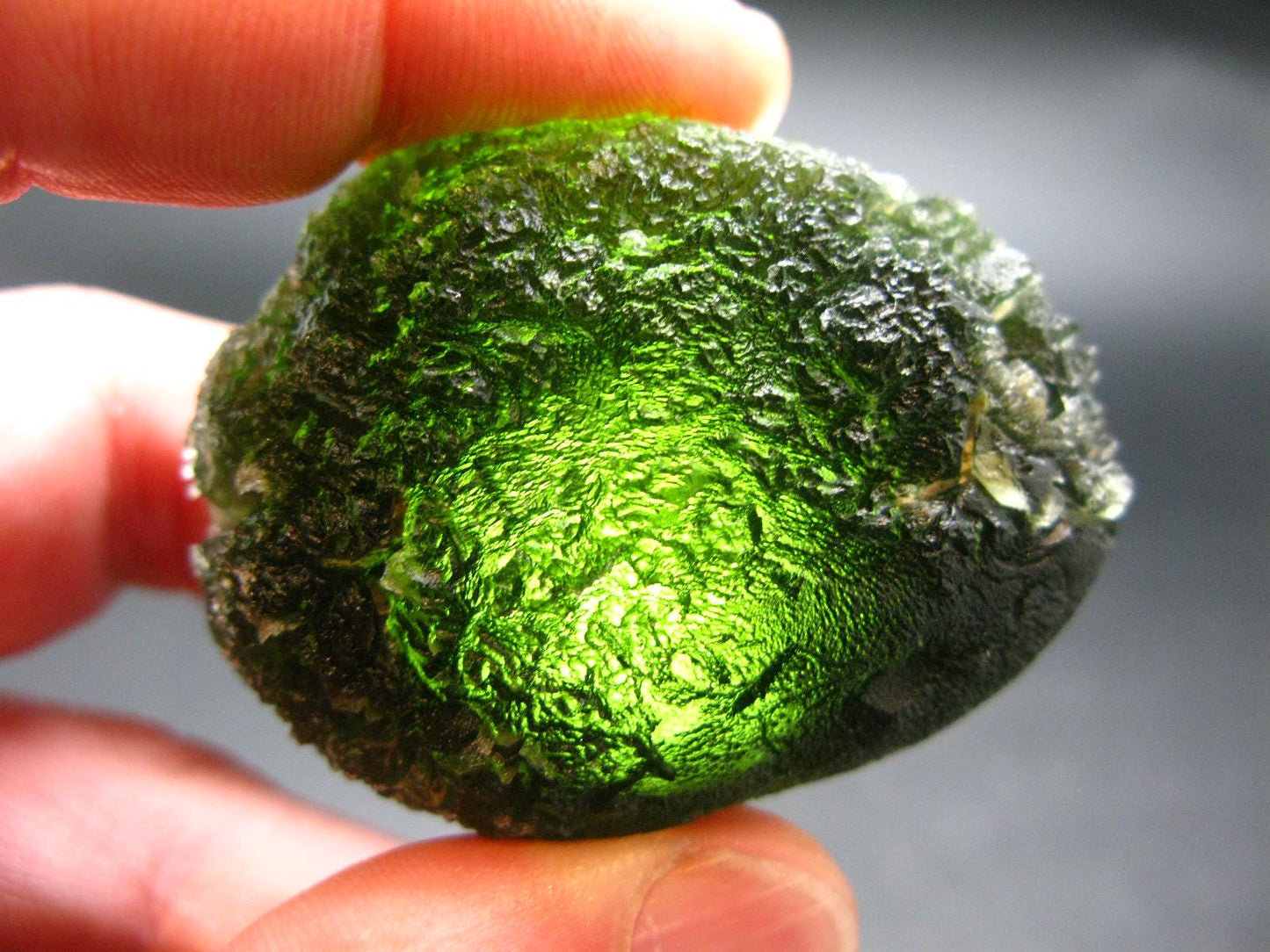 HUGE Moldavite Tektite From Czech Republic - 2.2" - 234.80 Carats 46.96 Grams