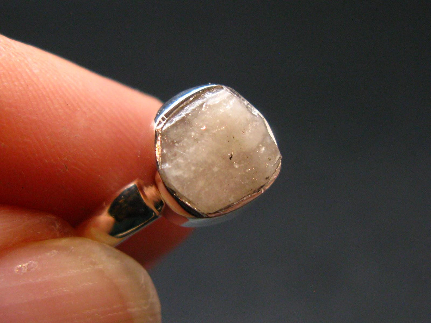 Phenakite Phenacite Sterling Silver Size 7 Ring from Nigeria - 2.04 Grams