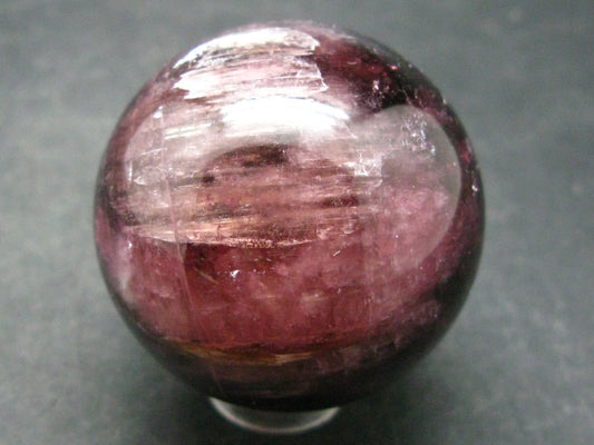 Red Tourmaline Rubellite Sphere Ball From Russia - 1.6" - 94.29 Grams