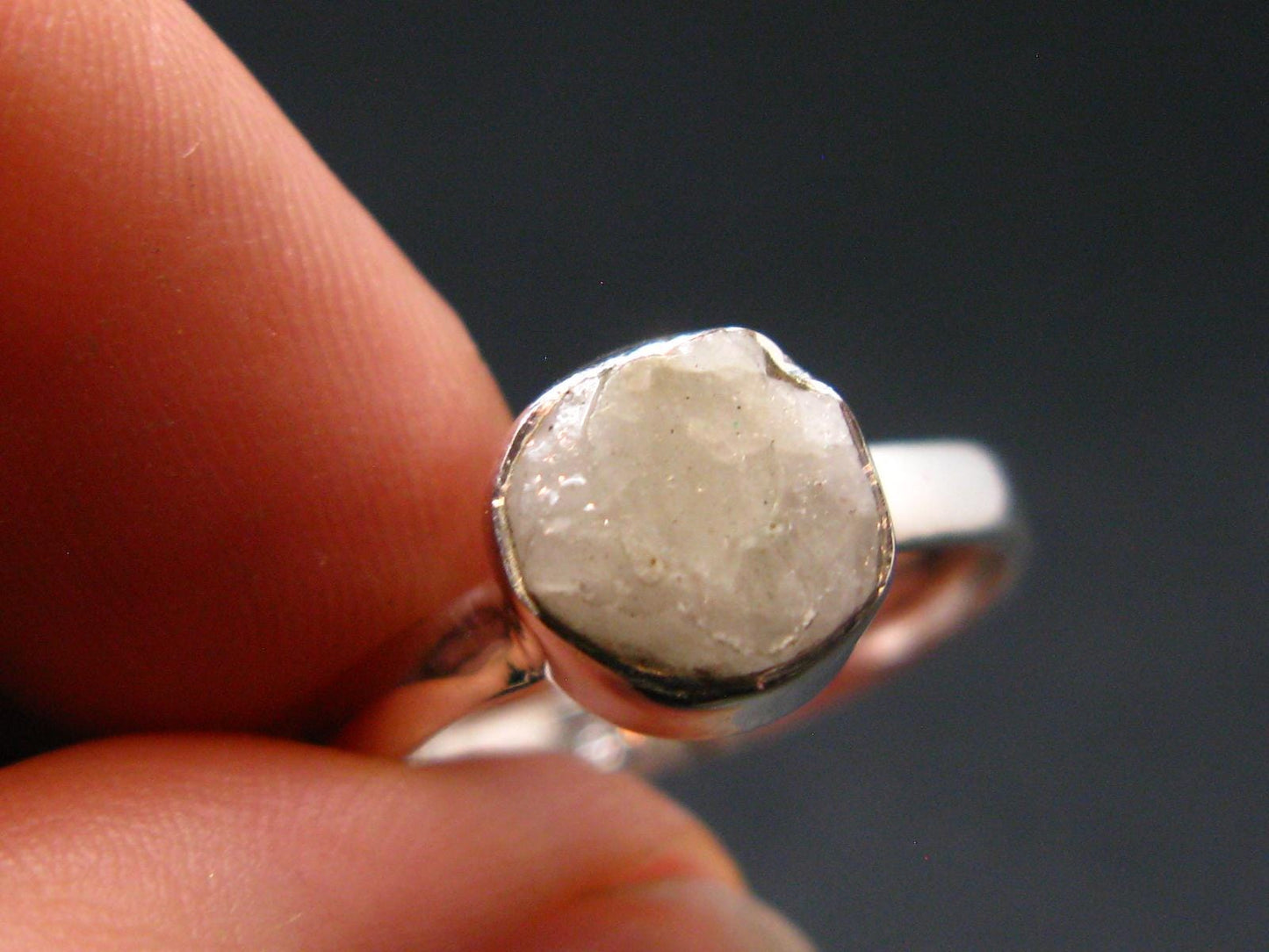 Phenakite Phenacite Sterling Silver Size 8 Ring from Nigeria - 2.13 Grams