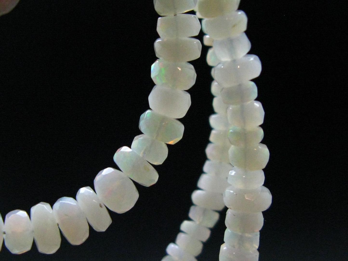 Lightweight Gem Sparkly Opal Tiny Beads Necklace from Ethiopia - 19.0" - 11.35 Grams