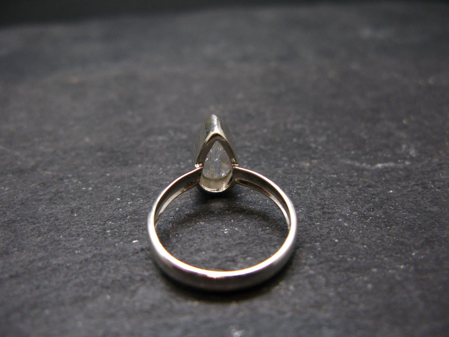Phenakite Phenacite Crystal Facetted Silver 2.71 Carats Ring From Russia - Size 6 - 2.27 Grams