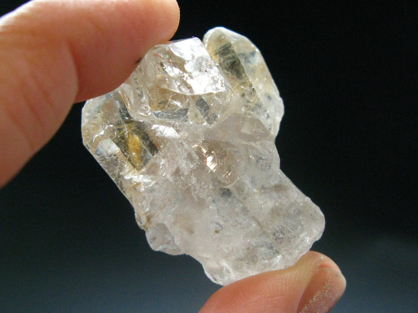 Large Rutilated Smoky Quartz Crystal from Brazil - 1.4" - 26.78 Grams