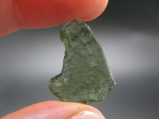 Moldavite Tektite Raw Piece from Czech Republic - 0.8" - 7.0 Carats - 1.4 Grams
