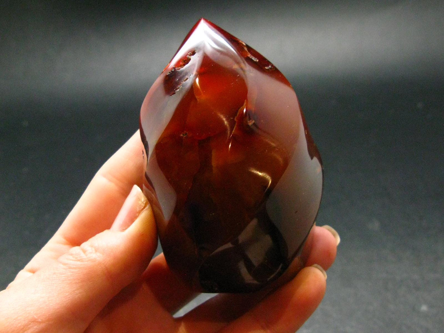 Carnelian Agate Obelisk From Madagascar - 3.1"