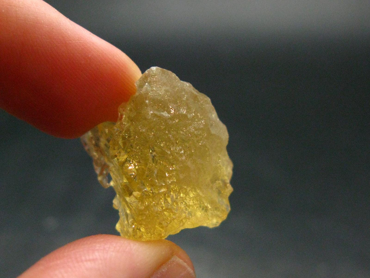 Etched Heliodor (Yellow Beryl) Crystal from Brazil - 30.45 Carats - 0.8"