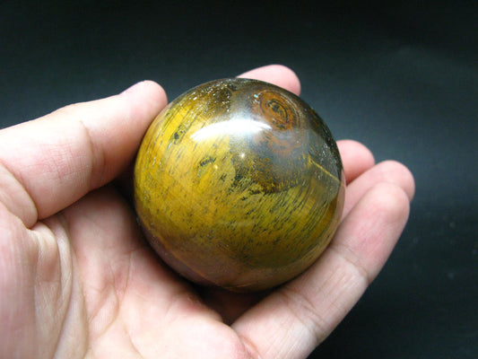 Golden Tiger Eye Sphere From South Africa - 2.0"